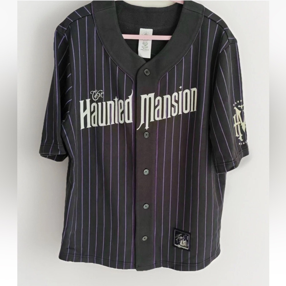 Disney Parks Haunted Mansion Baseball Jersey Adult 999 Haunts Halloween - Picture 3 of 5